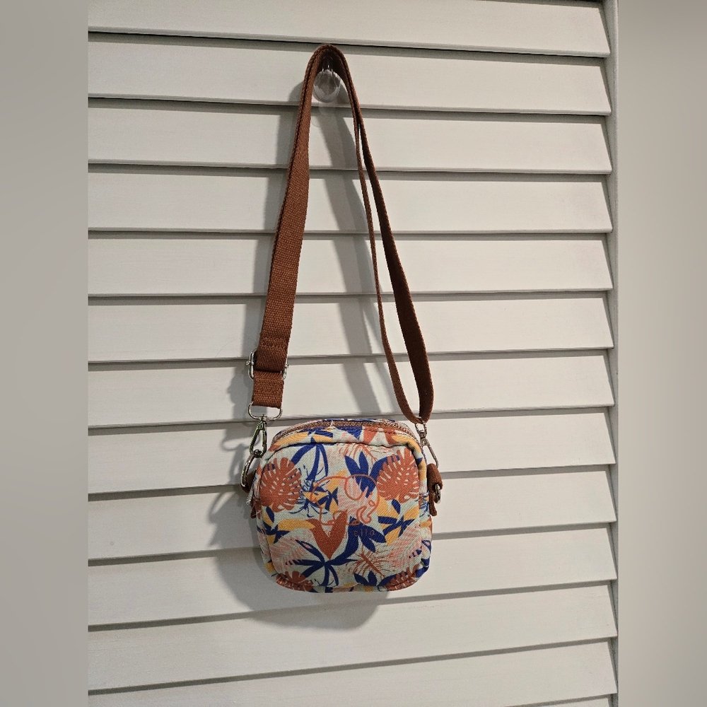 Ivory Ella Floral Print Small Crossbody Bag